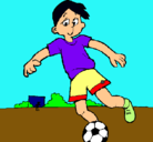 Dibujo Jugar a fútbol pintado por Benzema