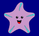 Dibujo Estrella de mar pintado por estrella3445