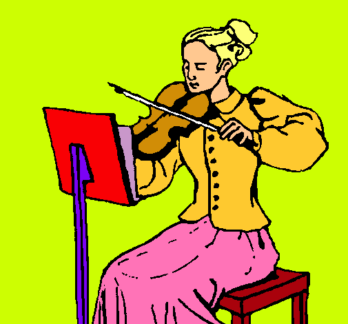 Dama violinista