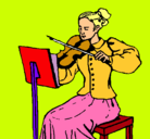 Dibujo Dama violinista pintado por soynuria3