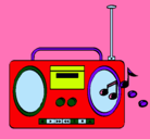 Dibujo Radio cassette 2 pintado por radioguai