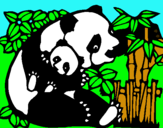 Dibujo Mama panda pintado por HERSHELL