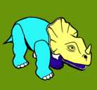 Dibujo Triceratops II pintado por cristian45