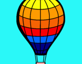 Dibujo Globo aerostático pintado por salvadormo