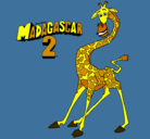 Dibujo Madagascar 2 Melman pintado por MIRAGE