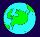 Dibujo Planeta Tierra pintado por alanssss