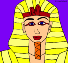 Dibujo Tutankamon pintado por nereitaaaaaa