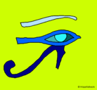 Dibujo Ojo Horus pintado por LCS2003