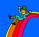 Dibujo Duende en el arco iris pintado por claudiaventm