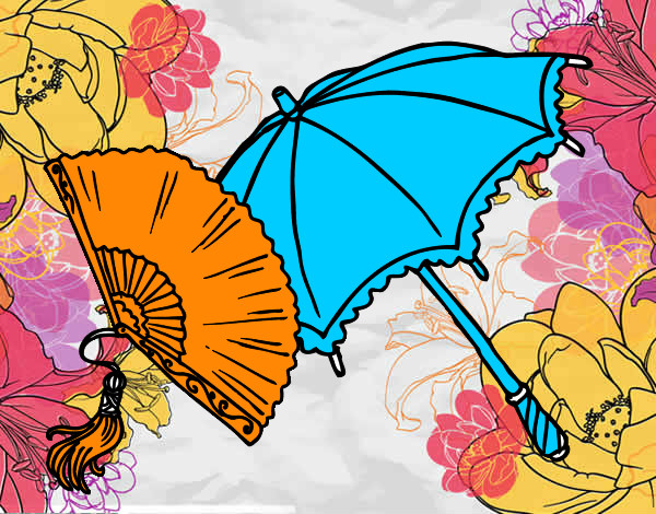 Abanico y paraguas