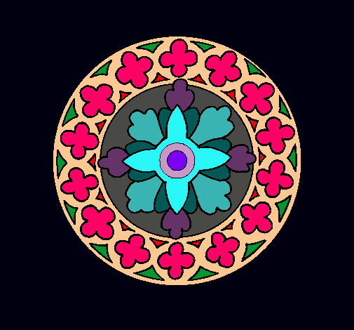 Dibujo Mandala 21 pintado por chccalita