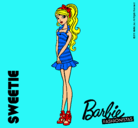 Dibujo Barbie Fashionista 6 pintado por carmencia 