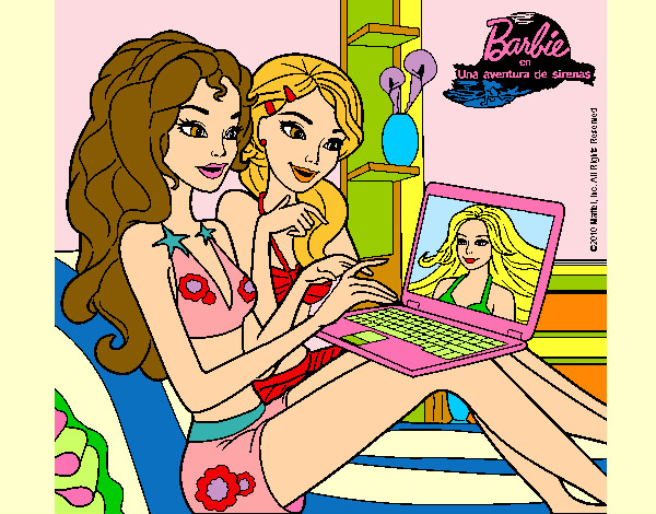 Barbie chateando