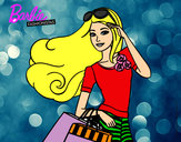 Dibujo Barbie con bolsas pintado por soledad28