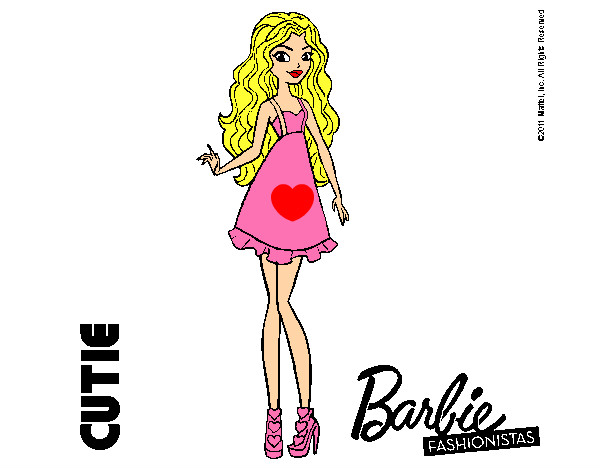Dibujo Barbie Fashionista 3 pintado por jule