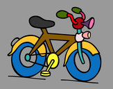 Dibujo Bicicleta con bocina pintado por Darolo