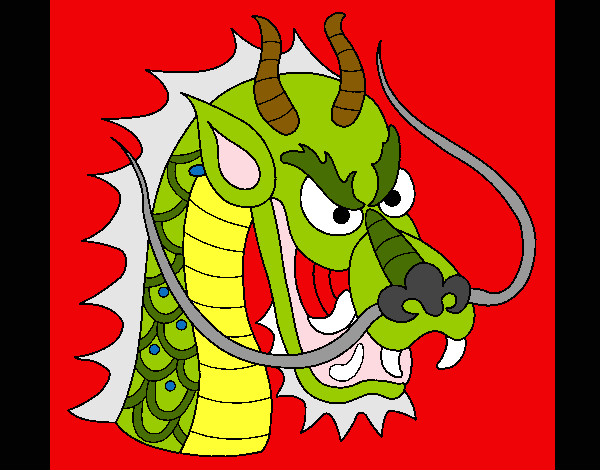 Dibujo Cabeza de dragón 1 pintado por Francooooo
