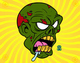 Dibujo Cabeza de zombi pintado por CHANNEL