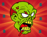 Dibujo Cabeza de zombi pintado por josem54085