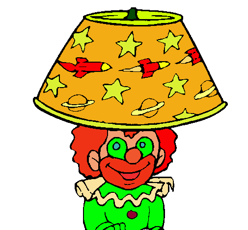 Payaso lámpara