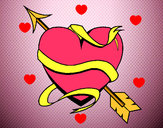 Dibujo Corazón con flecha III pintado por agus26