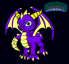 Dibujo Spyro pintado por plap