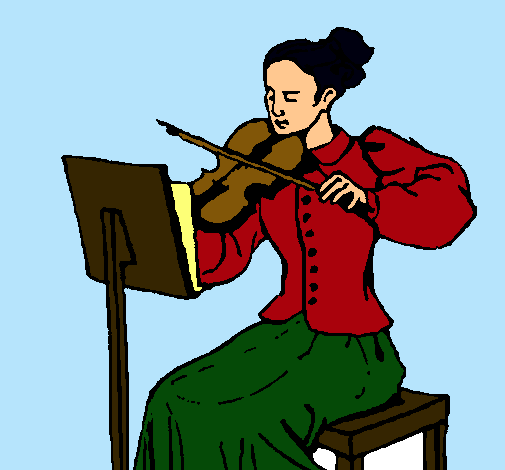 Dama violinista