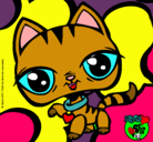 Dibujo Gatito Littlest Pet Shop pintado por fantastiks