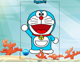 Dibujo Doraemon pintado por omniverse