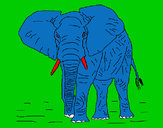 Dibujo Elefante 1 pintado por pablito386