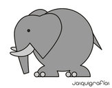 Dibujo Elefante grande pintado por aleclawden