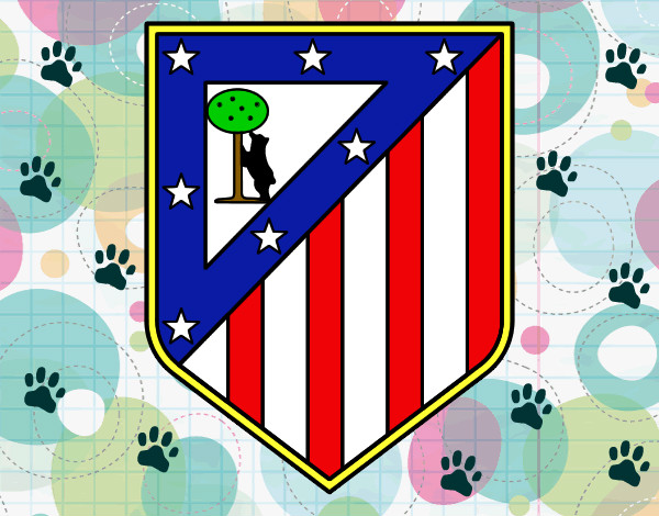 Dibujo Escudo del Club Atlético de Madrid pintado por IVAN12600