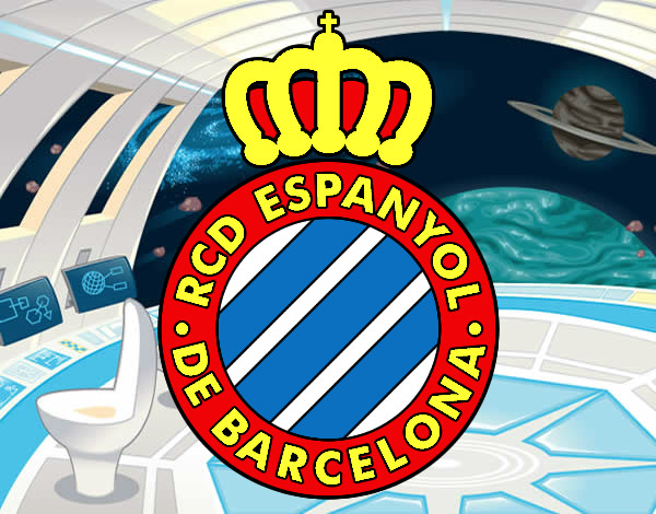 Dibujo Escudo del RCD Espanyol pintado por IVAN12600