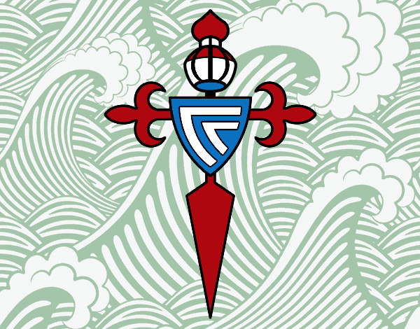Dibujo Escudo del Real Club Celta de Vigo pintado por IVAN12600