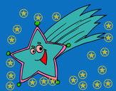 Dibujo Estrella fugaz pintado por anarubiolo