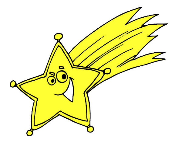 Dibujo Estrella fugaz pintado por ROCIO20122