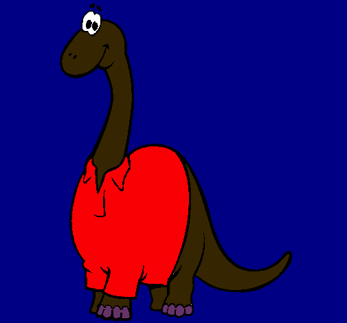 Diplodocus con camisa