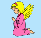 Dibujo Ángel orando pintado por 060744