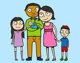 Dibujo Familia unida pintado por Bau28