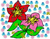 Dibujo Flores 3 pintado por 04033