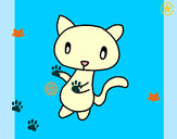 Dibujo Gato garabato pintado por CHANNEL