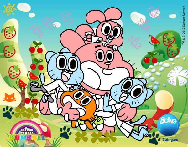 Gumball y amigos contentos