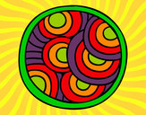 Dibujo Mandala circular pintado por ikernacor