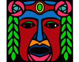 Dibujo Máscara Maya pintado por Hugo2012