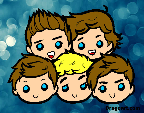 Dibujo One Direction 2 pintado por Cristina10