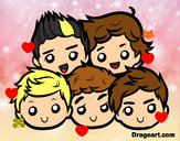 Dibujo One Direction 2 pintado por Lou-NJH