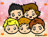 Dibujo One Direction 2 pintado por nena_0078