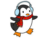 Dibujo Pingüino con bufanda pintado por aleclawden