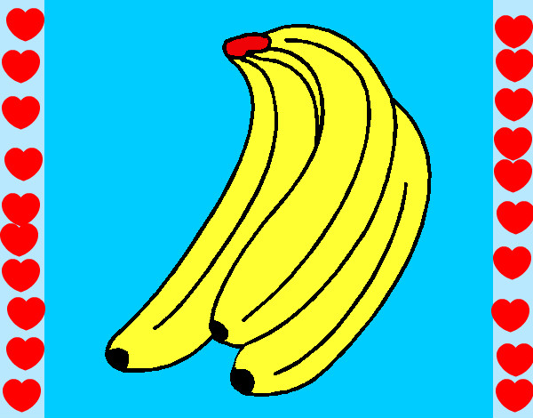Dibujo Plátanos pintado por Anabell025