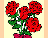 Dibujo Ramo de rosas pintado por Miyar